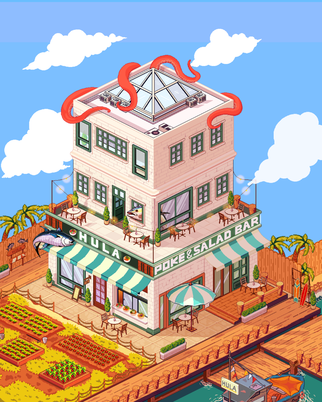 Isometric Art - Restaurant Design
